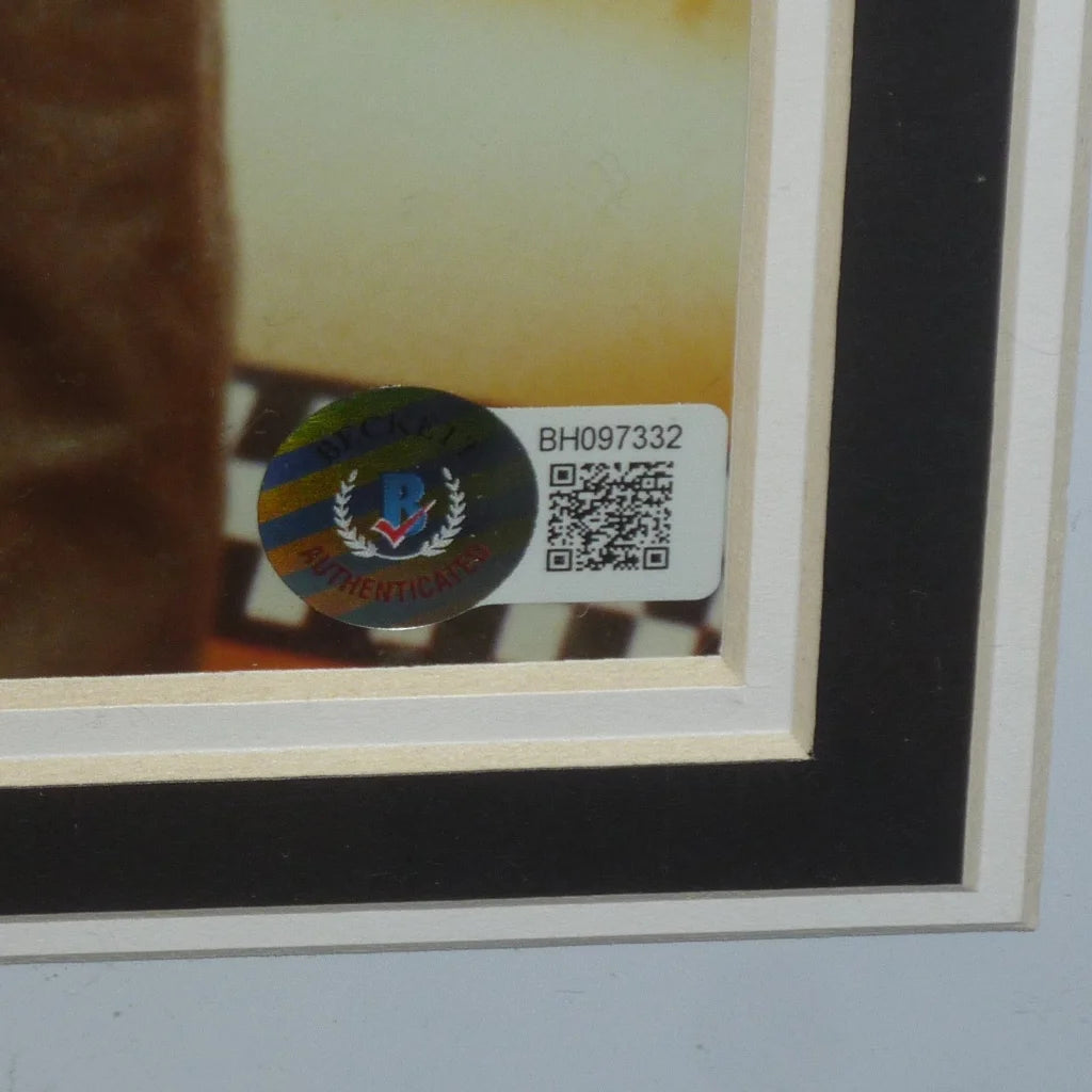 Deluxe framed Taxi Driver movie poster with DeNiro autograph and holographic seal