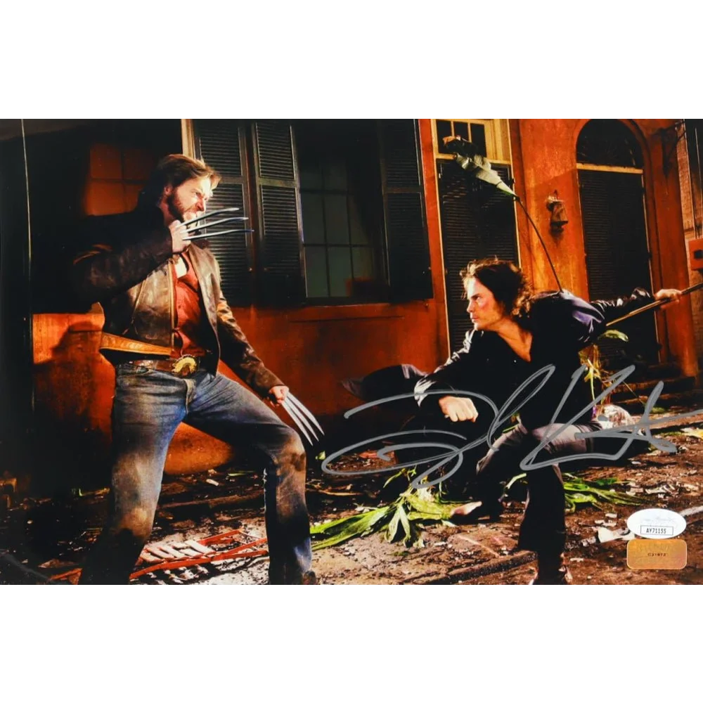 Autographed Hugh Jackman Wolverine photo with celebrity authentics hologram and Taylor Kitsch