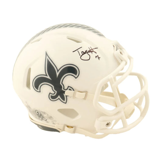 Taysom Hill Signed Saints Salute Speed Mini Helmet JSA | Creative Sports | vintageantiquesgifts.com