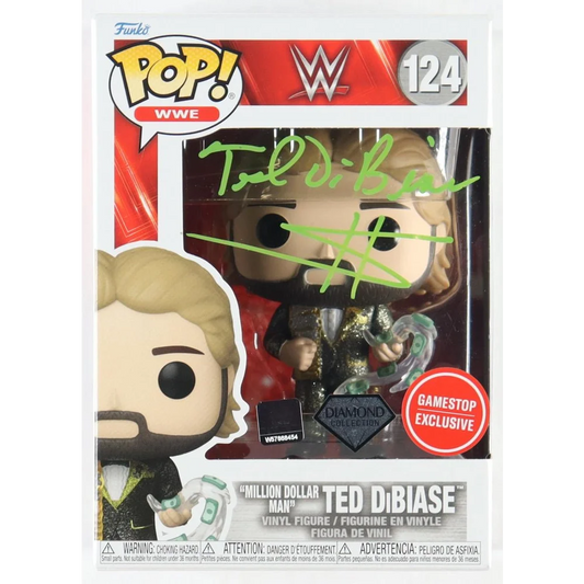 Ted Dibiase signed WWE Funko Pop figure with JSA auth, perfect for fans and collectors