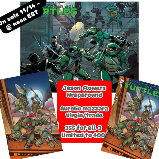 Teenage Mutant Ninja Turtles Epic Comic Collection in action poses