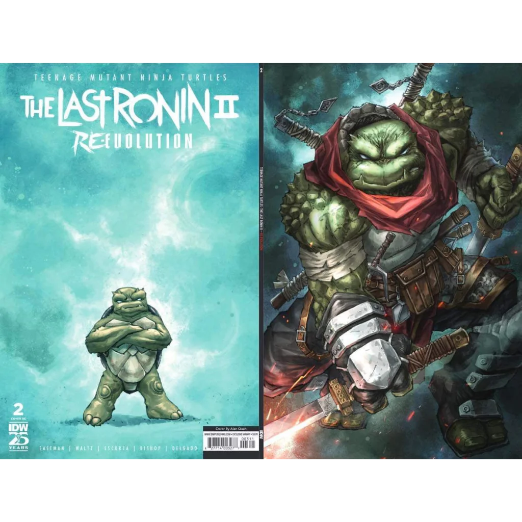 Two Teenage Mutant Ninja Turtles Last Ronin II variant covers for comic book fans