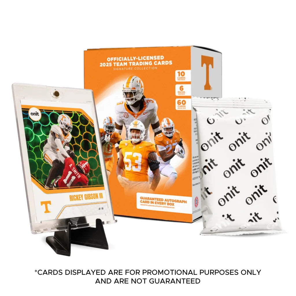 Tennessee Football Platinum Box Trading Cards with Autographs