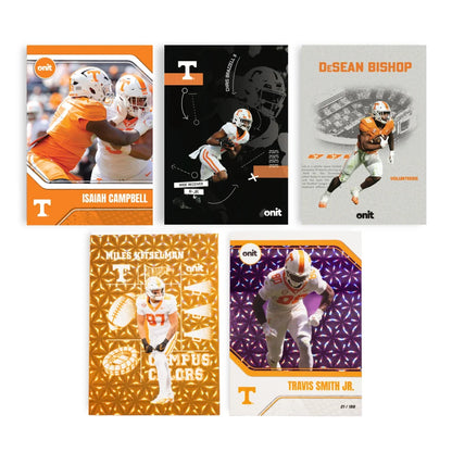 Tennessee Volunteers football trading cards prime box with three guaranteed autographs