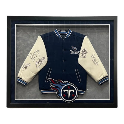 Tennessee Titans deluxe framed autographed varsity jacket
