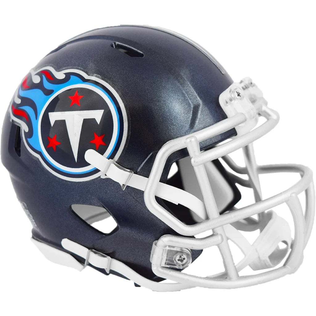 Tennessee Titans Riddell Speed Mini helmet with flame design