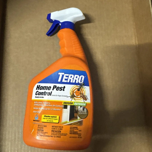 Terro T3400-32 home pest control spray bottle, 32 oz orange