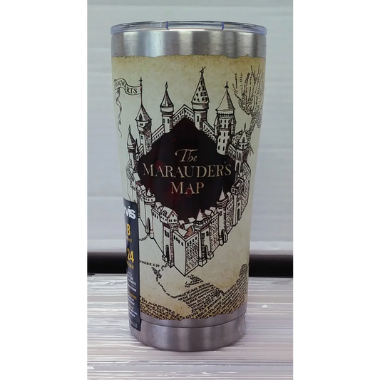Tervis Harry Potter Marauders Map stainless steel tumbler on cream background
