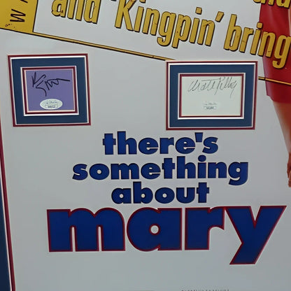 Deluxe framed There’s Something About Mary movie poster with autographs