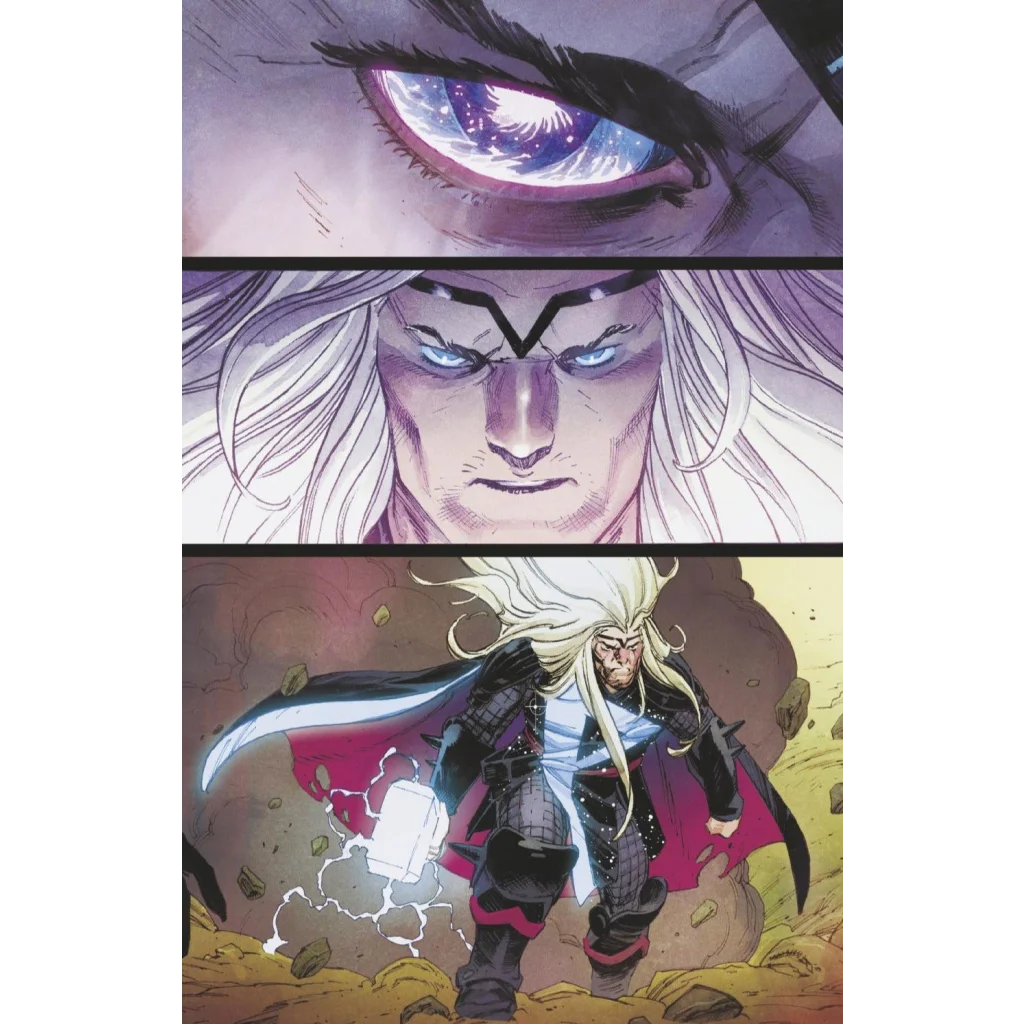 Comic book panel of Thor from Thor 2 5th Ptg Variant by Donny Cates and Nic Klein