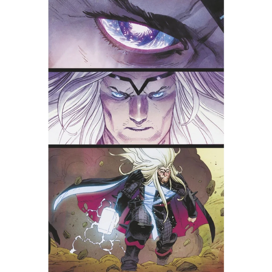 Comic book panel of Thor from Thor 2 5th Ptg Variant by Donny Cates and Nic Klein