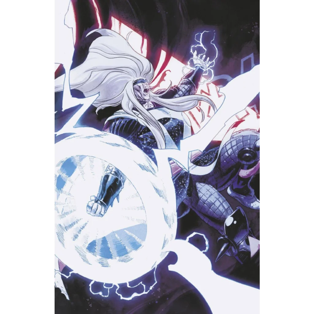 Comic book illustration of two super-powered heroes in action from THOR #5 4th PTG