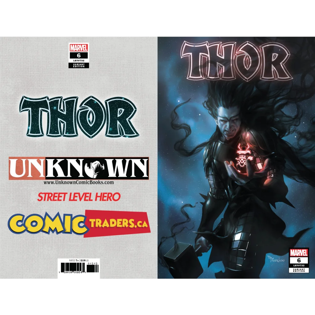 Comic book cover of Thor #6 by Unknown Comics Miguel Mercado exclusive with dark fantasy art