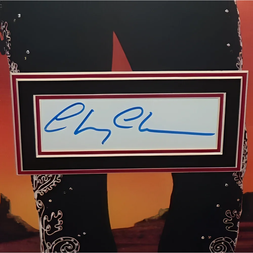 Three Amigos deluxe framed movie poster with autographed signature