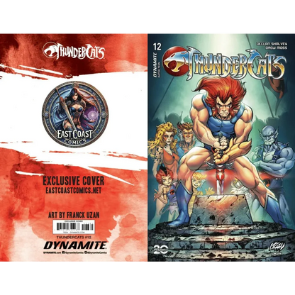 ThunderCats #12 ECC Uzan Standard Back View — Rare Dynamite Entertainment Nostalgia Collectible USA