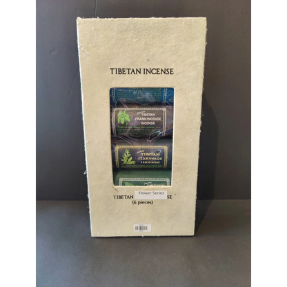 Tibetan handmade incense gift pack with frankincense and clary sage