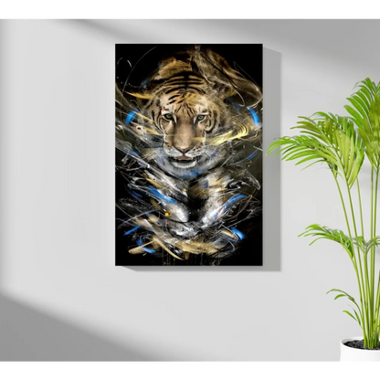 Abstract tiger aluminum print from Insigne Aluminum Prints