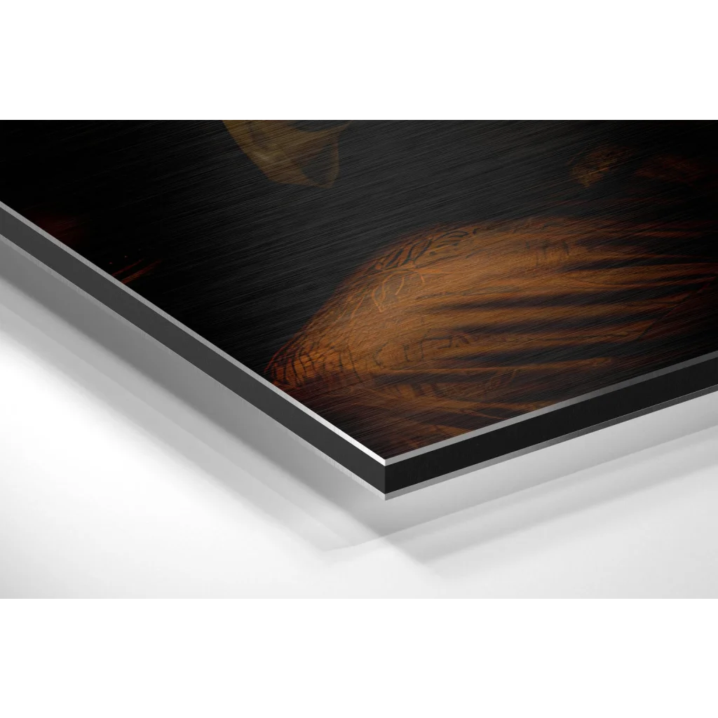 Stunning Brushed Aluminium Dibond Tiger Art Print | Glass Wall Art Print | vintageantiquesgifts.com