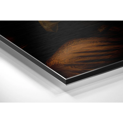 Stunning Brushed Aluminium Dibond Tiger Art Print | Glass Wall Art Print | vintageantiquesgifts.com