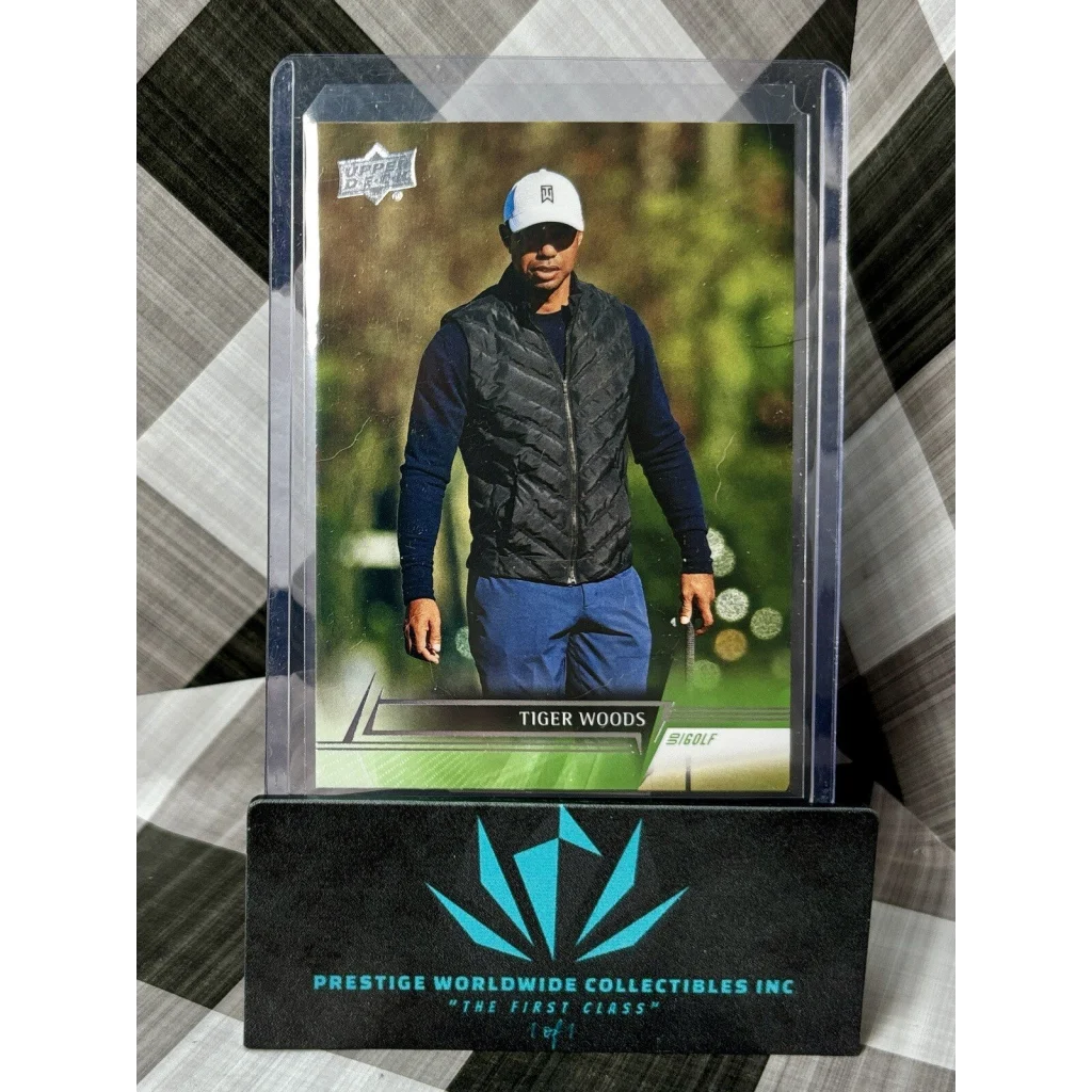 Tiger Woods 2019 Upper Deck Golf Card at Prestige Worldwide Collectibles