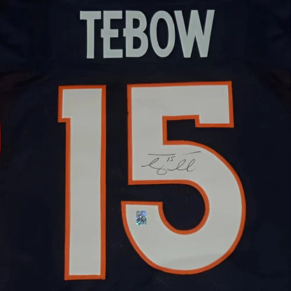 Tim Tebow autographed Denver Broncos jersey number 15