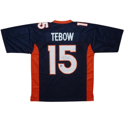 Tim Tebow autographed Denver Broncos jersey number 15