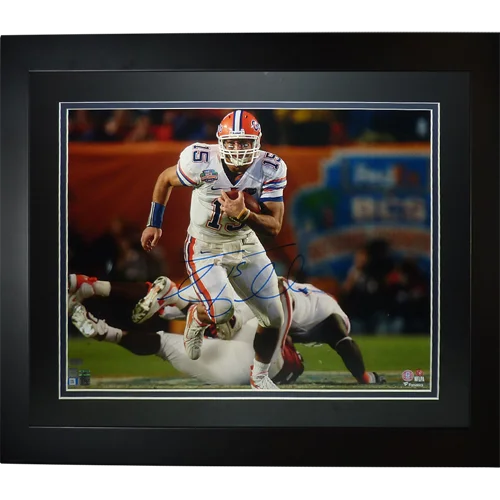 Tim Tebow autographed deluxe framed 16x20 Florida Gators photo