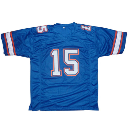 Tim Tebow autographed Florida Gators blue custom jersey #15