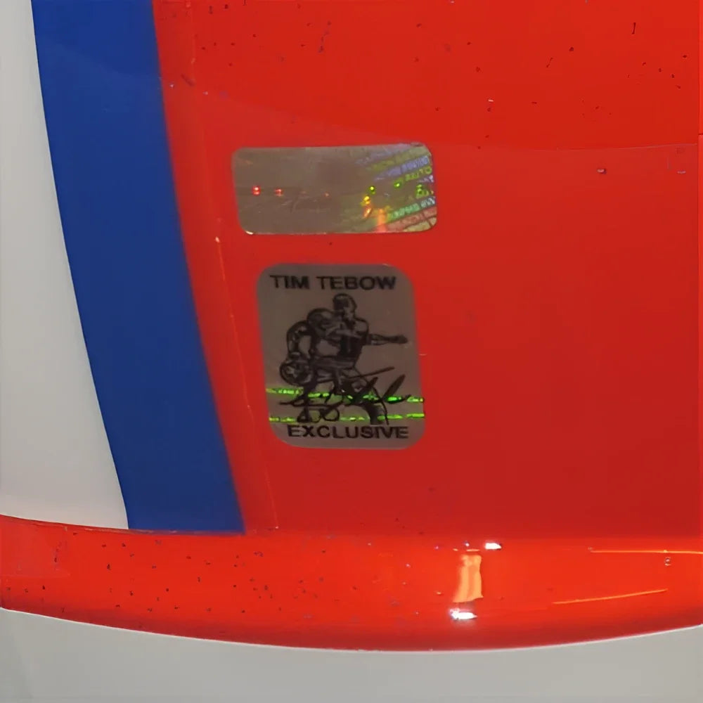 Tim Tebow autographed Florida Gators helmet with holographic sticker