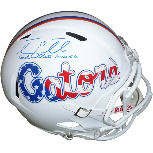 Tim Tebow autographed Florida Gators stars and stripes helmet