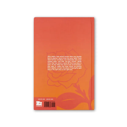 Vibrant orange and red Time Low Graphic Novel by Megan Huang with floral design