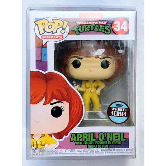 Yellow TMNT Funko Pop April ONeil retro toys exclusive