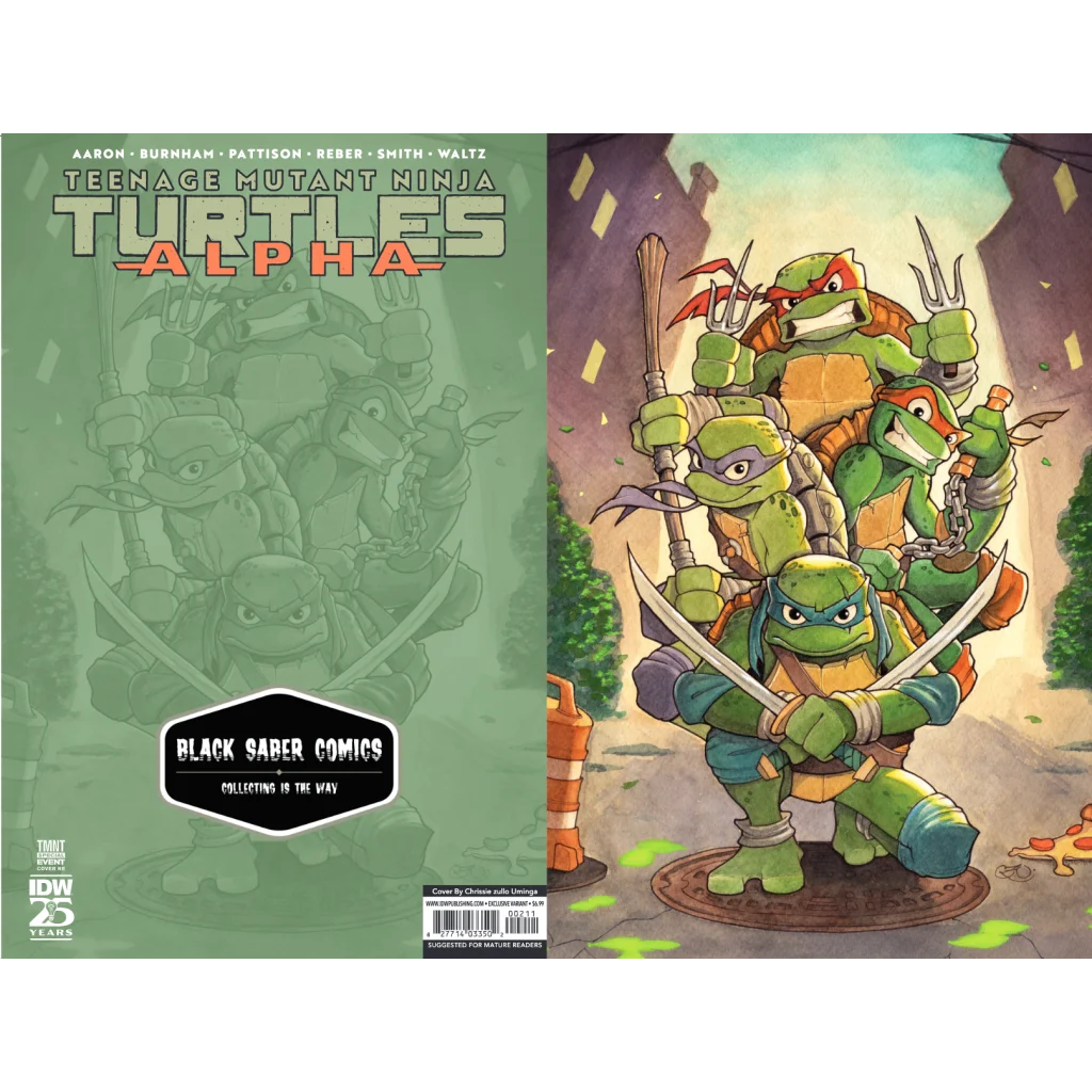 Comic book with Teenage Mutant Ninja Turtles in TMNT Leave New York Behind After Epic Armagon Victory