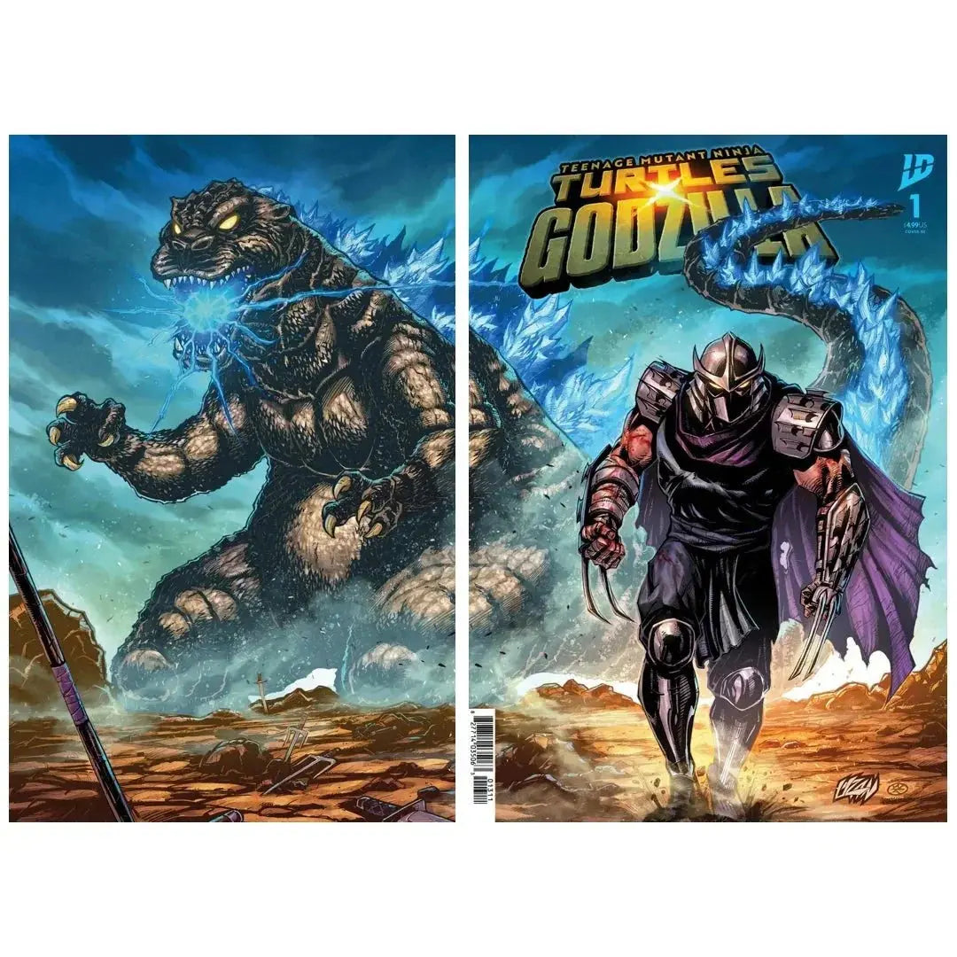 TMNT x Godzilla #1 ECC Complete Bundle — Ninja Turtles Godzilla Crossover Collectible Set USA