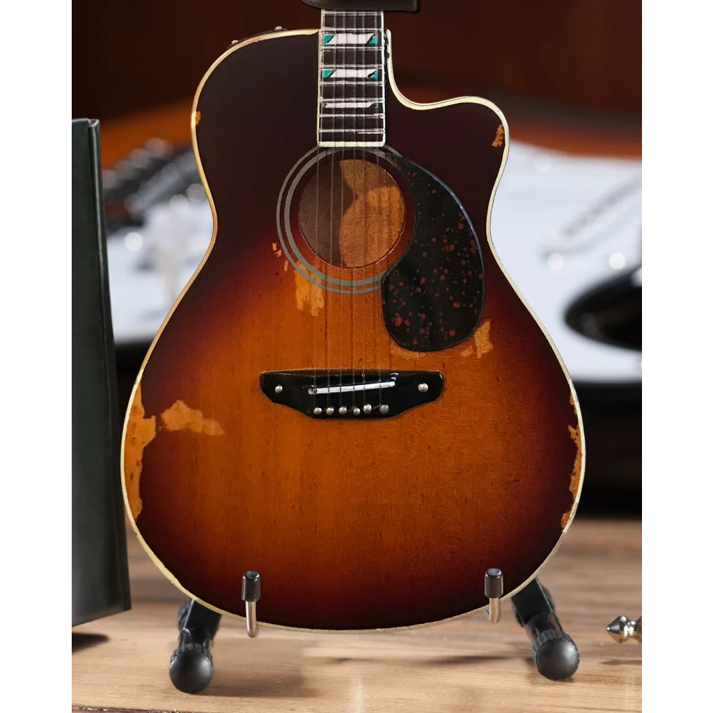 Toby Keith sunburst mini guitar by Axe Heaven® with pickup