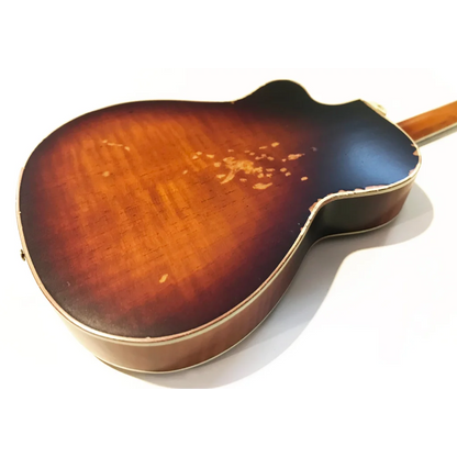 Toby Keith Sunburst Mini Guitar by Axe Heaven® on adjustable A-frame stand