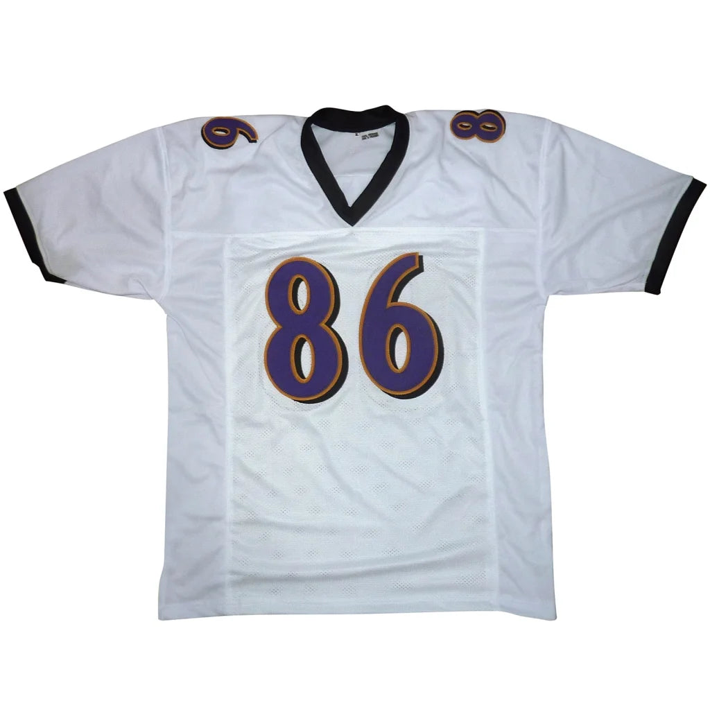 Todd Heap autographed Baltimore Ravens white custom jersey #86