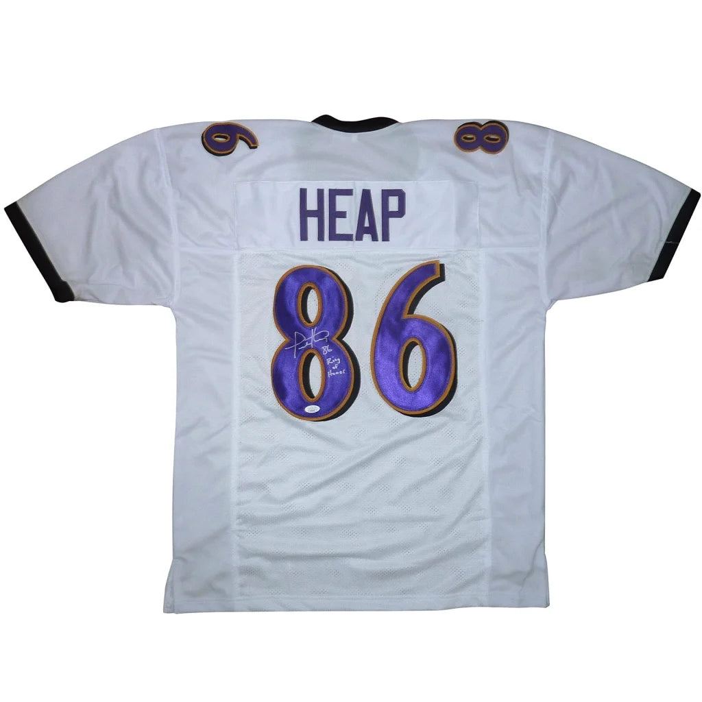 Todd Heap autographed Baltimore Ravens white jersey with Heap #86