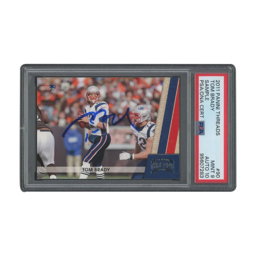 Tom Brady Signed 2017 Panini PSA 9 Autograph Card | Creative Sports | vintageantiquesgifts.com