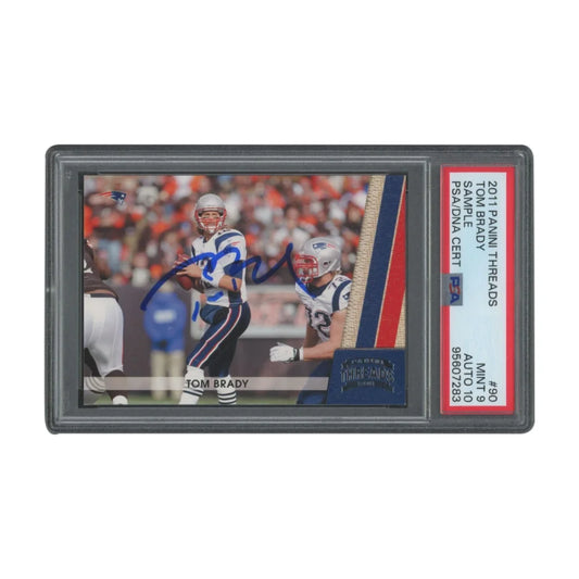 Tom Brady Signed 2017 Panini PSA 9 Autograph Card | Creative Sports | vintageantiquesgifts.com