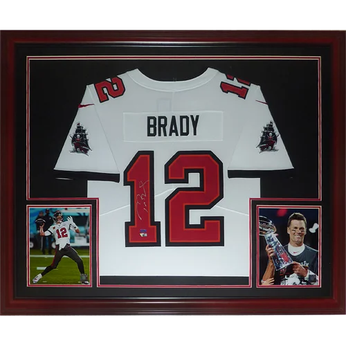 Tom Brady Tampa Bay Buccaneers deluxe framed signed jersey