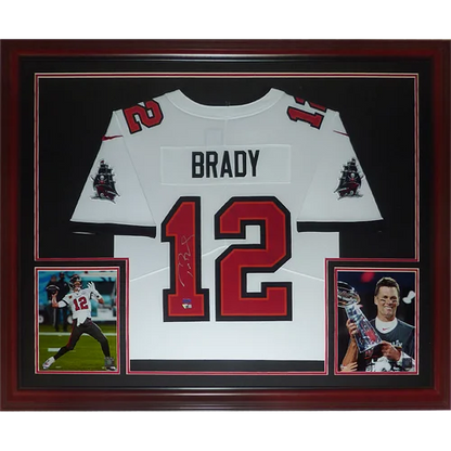 Tom Brady Tampa Bay Buccaneers deluxe framed signed jersey