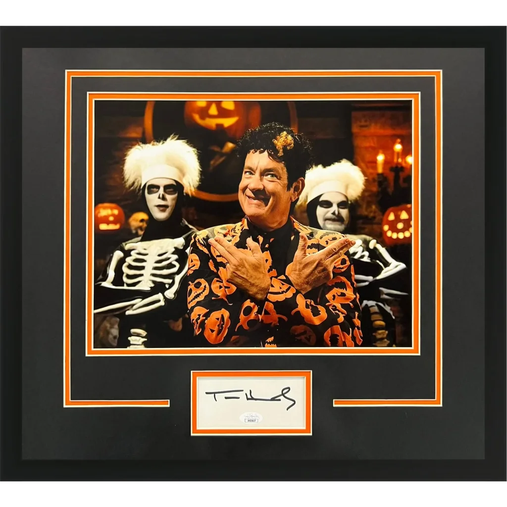 Autographed SNL Tom Hanks David S Pumpkins deluxe framed photo