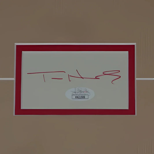 Tom Hanks deluxe framed autographed A League of Their Own poster with JSA sticker