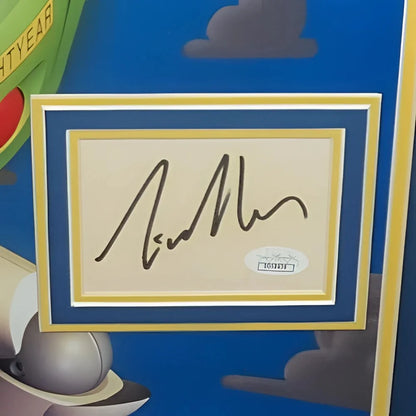 Tom Hanks Toy Story movie poster autograph frame with blue yellow card
