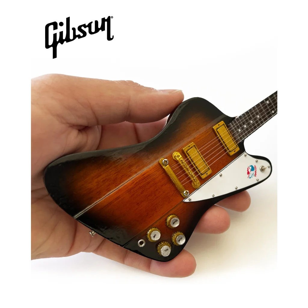 Tom Petty Axe Heaven officially licensed Gibson Firebird mini guitar sunburst
