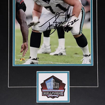 Tony Boselli autographed Jacksonville Jaguars framed HOF photo