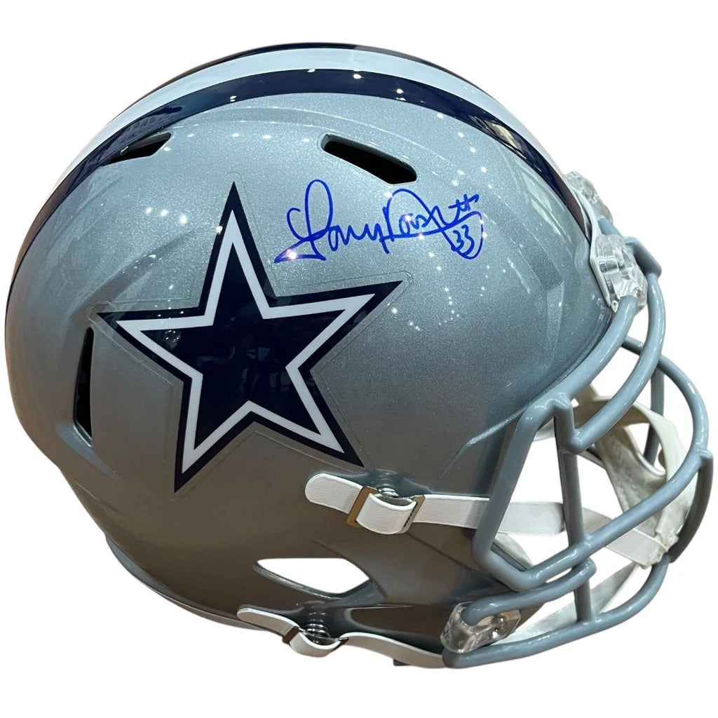 Tony Dorsett autographed Dallas Cowboys deluxe replica helmet