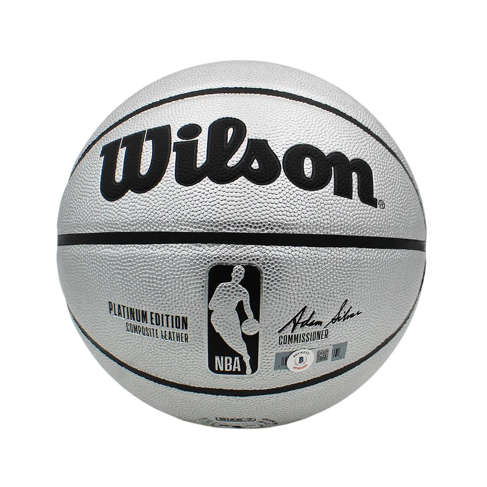 Tony Parker signed Wilson Platinum HOF basketball