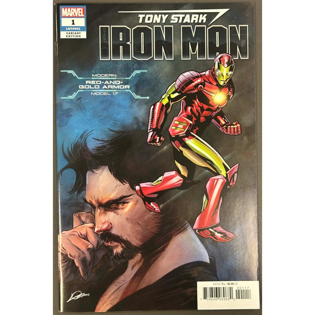 Tony Stark: Iron Man #1 Heroes Reborn Red and Gold Armor Variant | Unknown Comics Exclusive | vintageantiquesgifts.com
